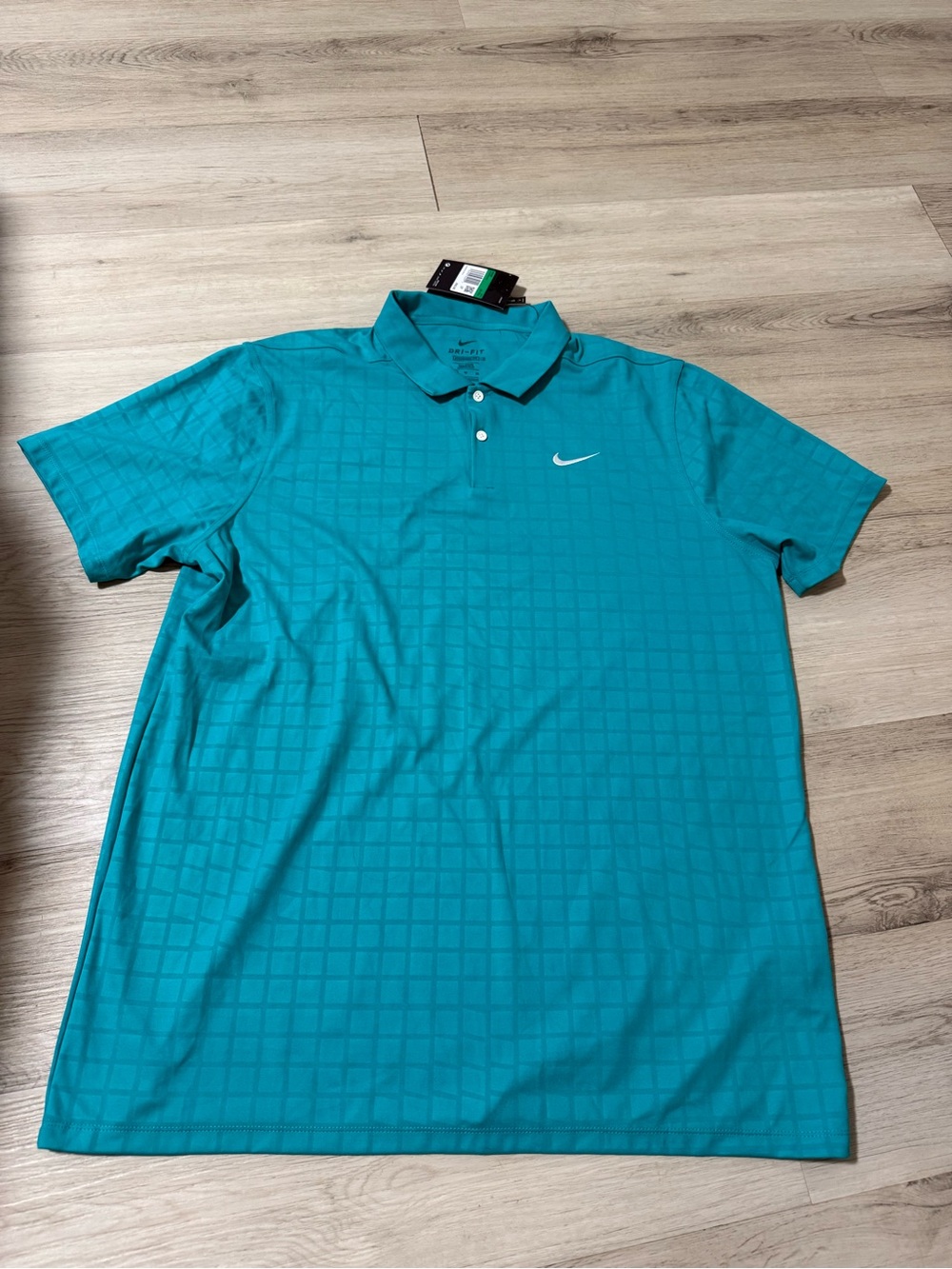 NWT Nike Men's Dri-Fit Golf Polo Teal Turquoise Size XL Tall Standard Fit
